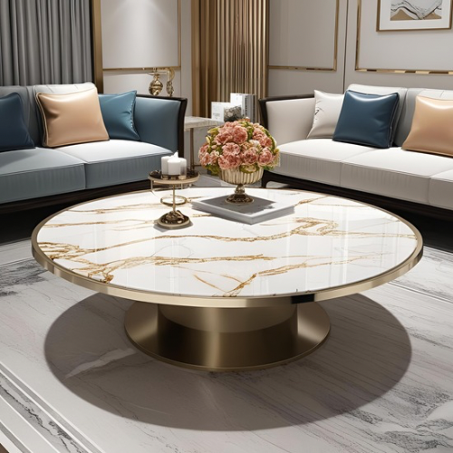 Opulence Round Marble Coffee Table